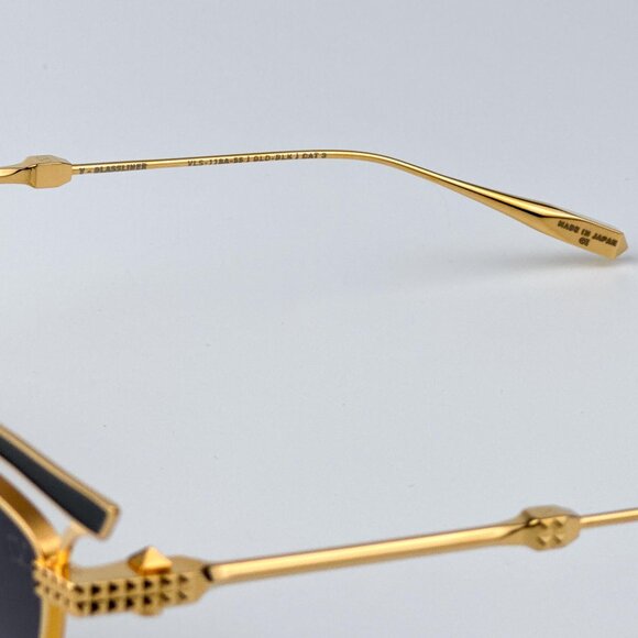 Valentino Women BRAND NEW Sunglasses Titanium Gold Grey Cat Eye V - GLASSLINER - Picture 10 of 12